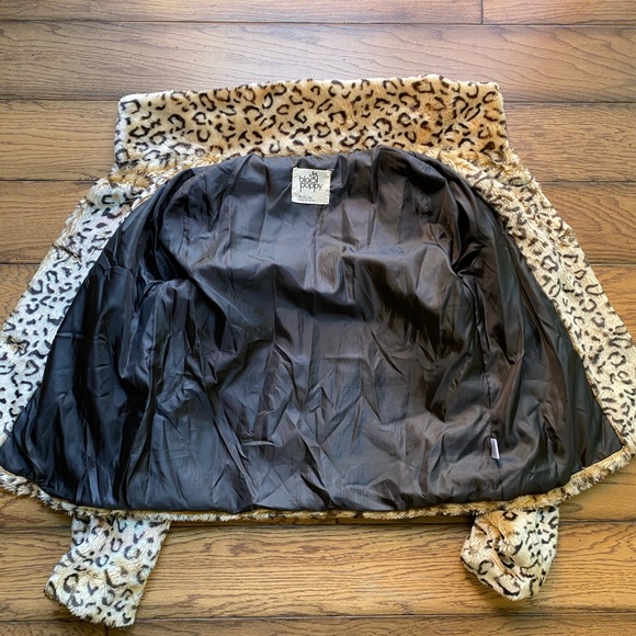 BLACK POPPY Faux Fur Leopard Jacket - Picture 4 of 15